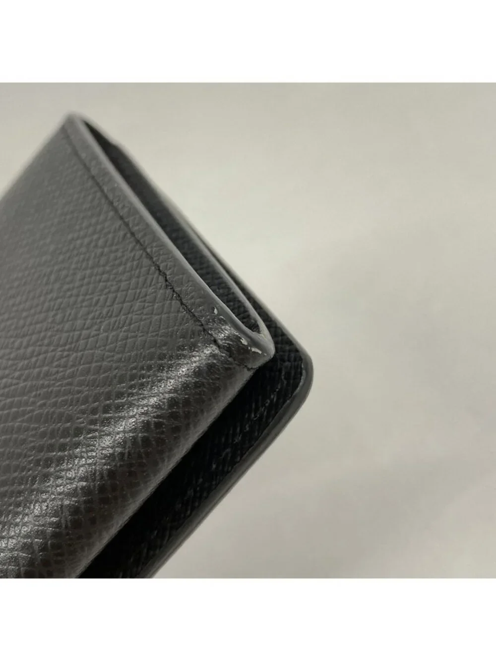 Louis Vuitton Card Case Taiga Envelope Business Holder NM Black